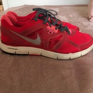 Nike Lunar glide 3 shoes size 9 red coral